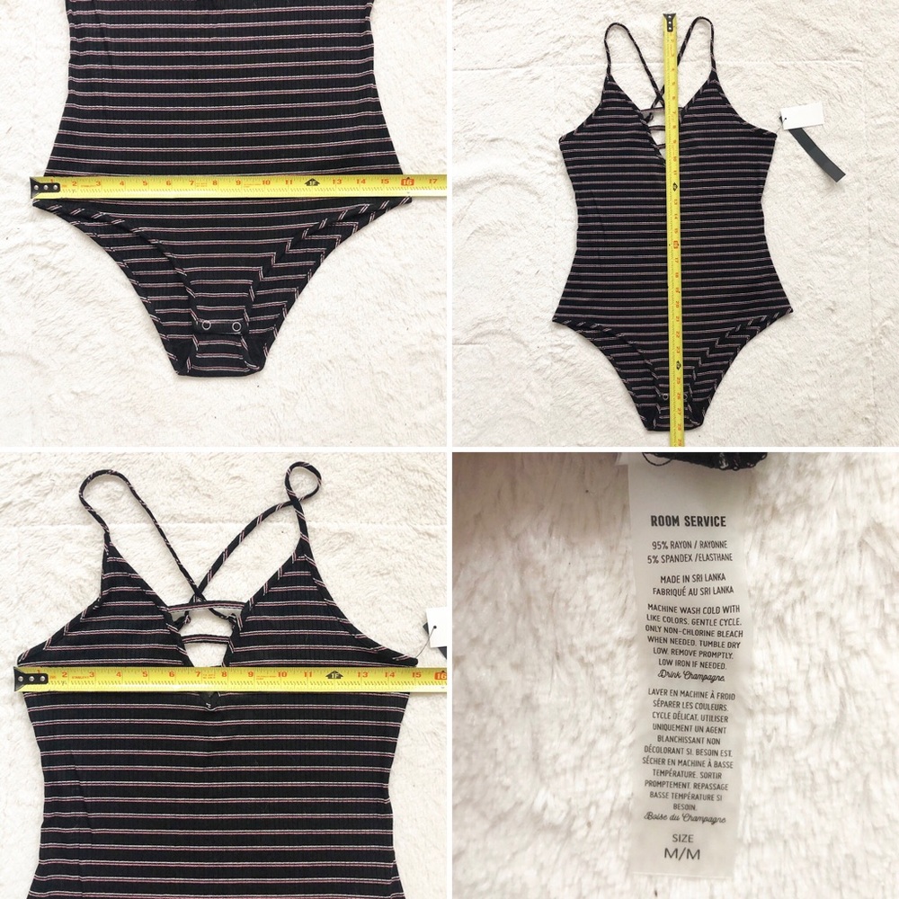 Room Service | Striped Ribbed Bodysuit *NWT* - Picture 8 of 8